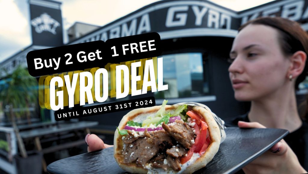 Buy 2 get 1 free Gyro Deal at Swift Grill in Fort Pierce