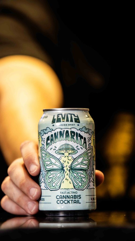 an image of levity cannarita THC drink in Swift Grill restaurant in Fort Pierce, Florida